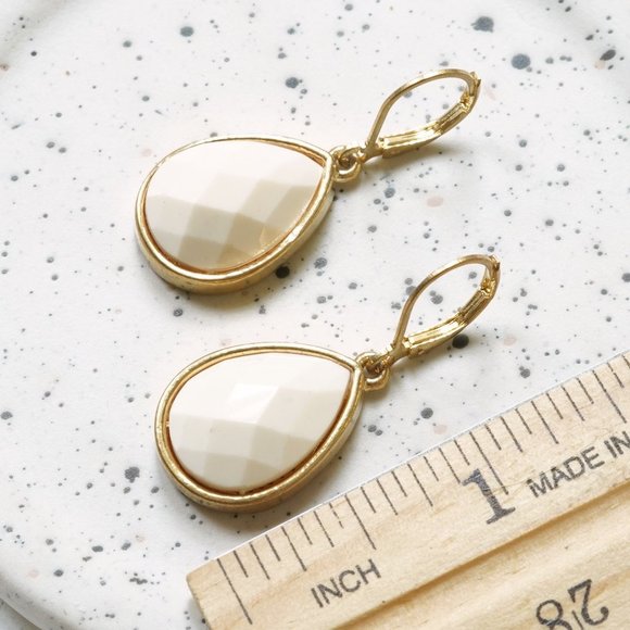 Joan Rivers Gold Leverback Earrings - Picture 4 of 4